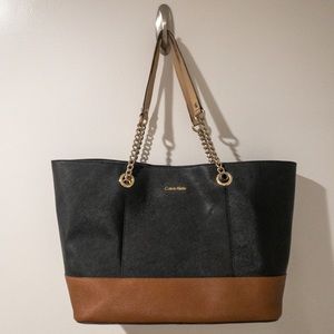 Calvin Klein Two Tone Tote Bag